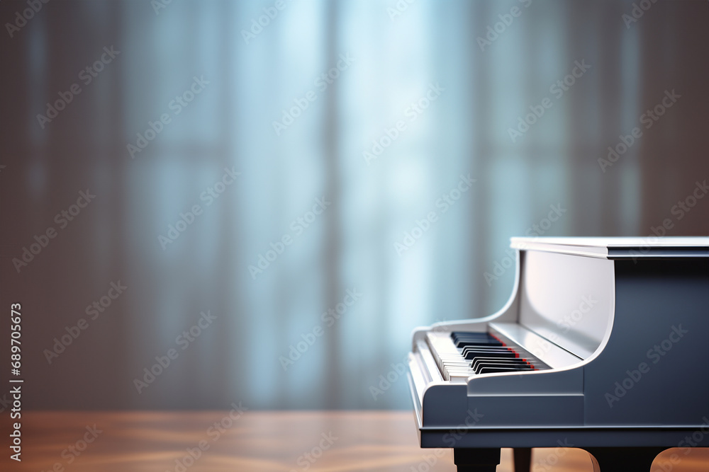 Aufkleber minimalistic piano keys arranged in a subtle gradient, capturing the simplicity and beauty of this c