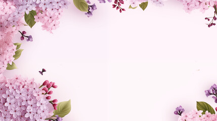 Fototapeta premium pink flowers background