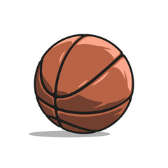 Basketball ball isolated on white background.