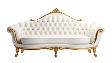 Modern furniture on a transparent background