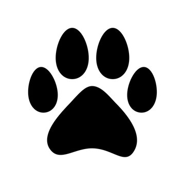 Dog paw print icon
