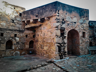 old stone door in the JHANSI FORT