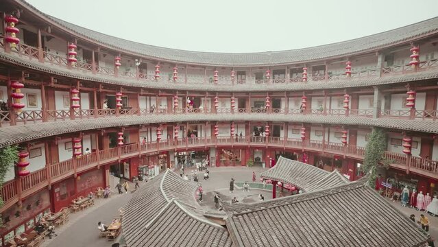 Southern Fujian, earth building, home ownership house, family residence