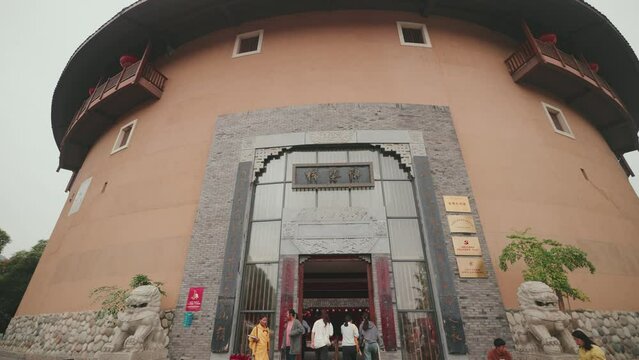 Southern Fujian, earth building,
enclosure, interior corridor, museum,