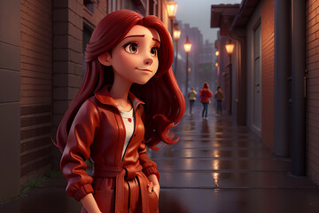 portrait of a woman in a dress