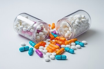 Prescription Opioids Concept On Light Table Highquality Photo