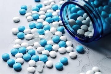 Prescription Opioids Concept On Light Table. Сoncept Addiction Crisis, Prescription Drug Abuse, Overdose Epidemic, Opioid Prescribing Practices