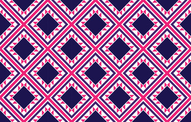 Ethnic Geometric Design.Ethnic Pattern in tribal, folk embroidery abstract art colorful. ornament print. Ethnic Geometric Design for wallpaper,carpet, clothing, fashion, fabric.