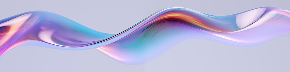Luminous liquid colorful 3D glass spectrum effect