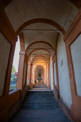 Obraz premium Portici di San Luca, patrimonio Unesco, città di Bologna, Emilia Romagna
