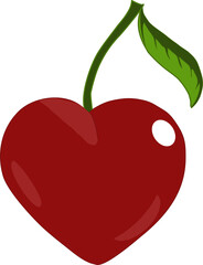 Red cherry vector