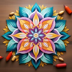 abstract background mandala art