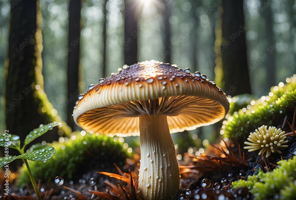 Poster exploring the unique flavors and textures of this distinctive mushroom