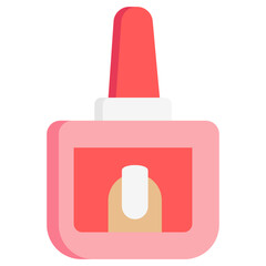 nail polish multi color icon, for woman and beauty theme