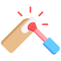 nail polish multi color icon, for woman and beauty theme