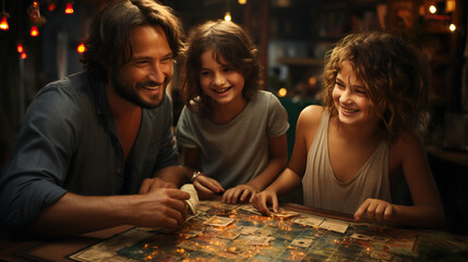Family Dynamics: Expressions in a Competitive Board Game. From Laughter to Intense Concentration