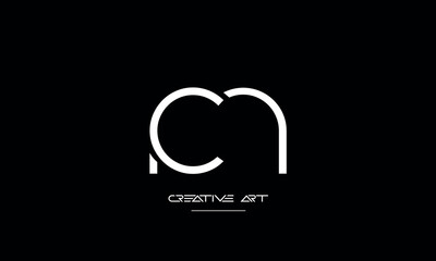 CM, MC, C, M abstract letters logo monogram