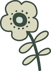 Bright and fresh daisy floral vector