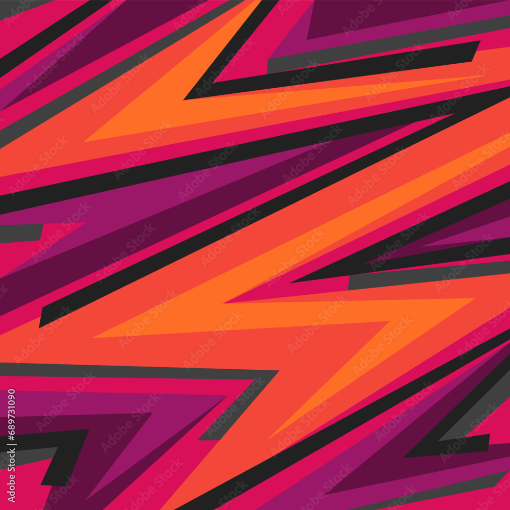 Poster abstract background with colorful overlapping triangular pattern