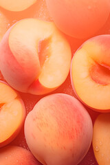 Peach Fuzz color of 2024 background