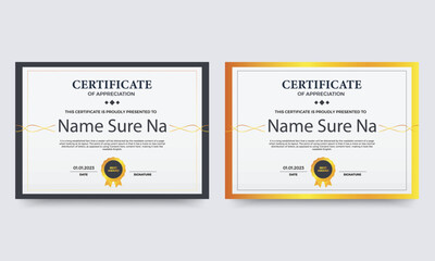 Certificate Template Design. For award, business, and education needs.