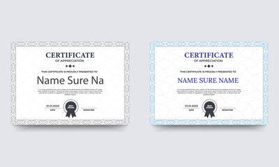 Certificate Template Design. For award, business, and education needs.