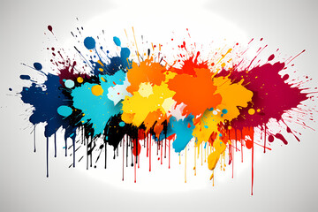 Fototapeta na wymiar Abstract grunge paint colorful graffiti texture splash background