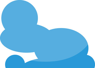Blue Cloud Scape Illustration
