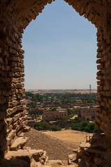 Kot Diji Fort, Fortress Ahmadabad in Khairpur District, Pakistan. View from the window © Анастасия Смирнова