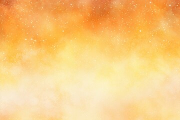 Ethereal Cosmos: Gold and Orange Watercolor Stars Splashes, a Celestial Tapestry Crafting an Elegant Background