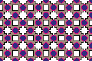 Modern art color plaid design. seamless pattern with squares.  
