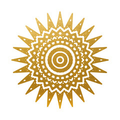 Gold Star on white background