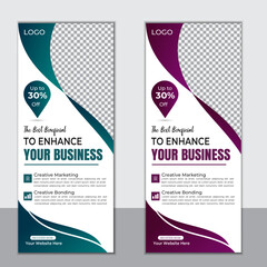 Corporate business conference roll up banner designs for x stand with luxury
 and eye catchy print ready colors and for presentations, annual meeting, events.
