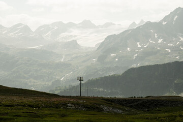 Summer Splendor: Peaks, Ice, Rocks, and Lakes. Alps. Aosta Valley. Italy.