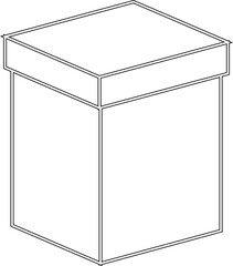 Box packaging drawing product line design and design.
