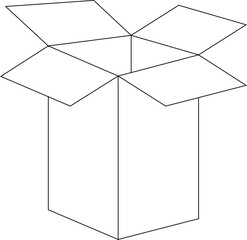 Box packaging drawing product line design and design.
