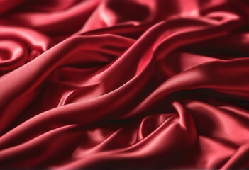 Obraz premium Tocco di Rosso- Tessuto di Raso Rosso