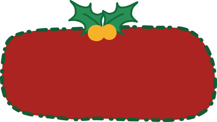 Christmas message box with ribbon svg