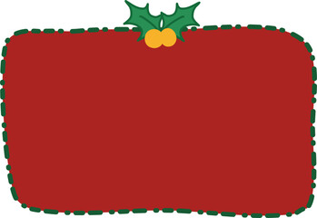 Christmas message box with ribbon svg