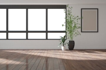 Modern interior design. 3D illustration