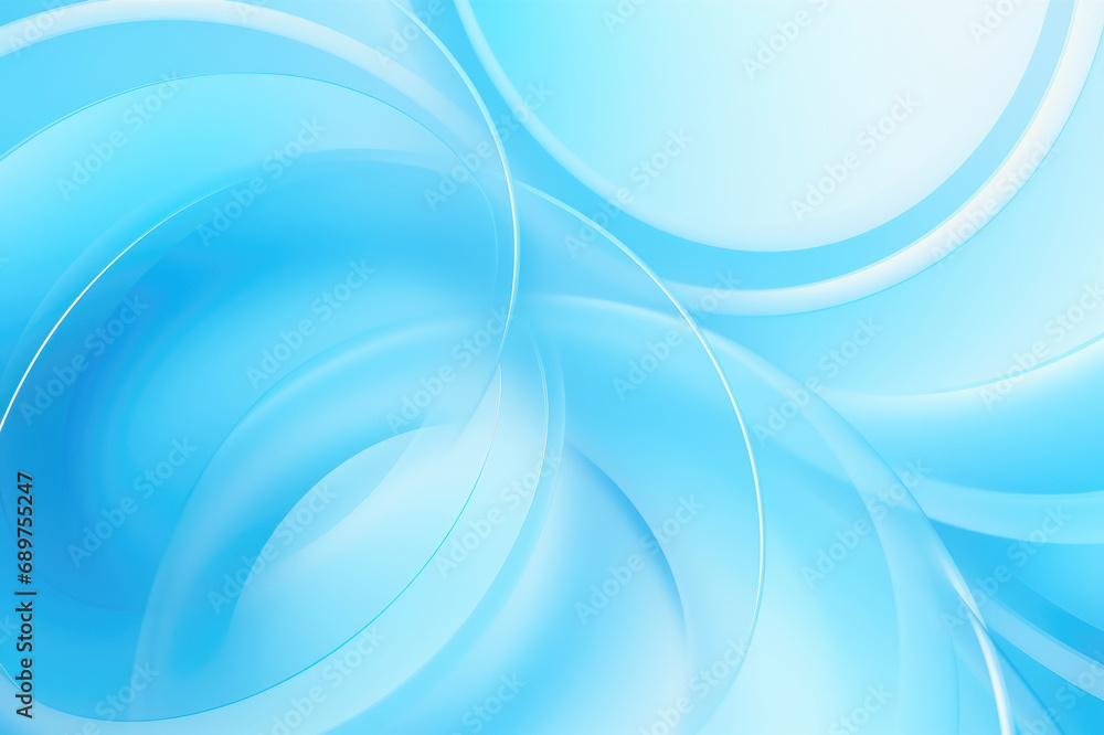 Poster vibrant blue abstract swirl background featuring smooth gradients and elegant curves, ideal for desi