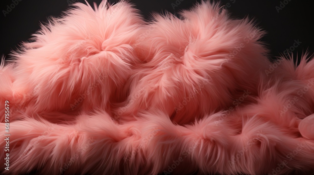 Aufkleber abstract fabric in peach fuzz shade, fluffy splash banner with space for text. concept: delicate col