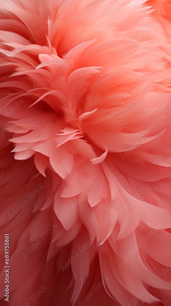 Poster fur background in peach fuzz shade, fluffy splash banner with space for text. concept: delicate colo