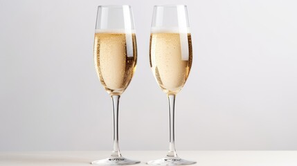 wine glasses at New Year's celebration party