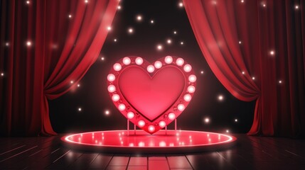 Valentine background and floating hearts with Happy Valentine's Day greeting.