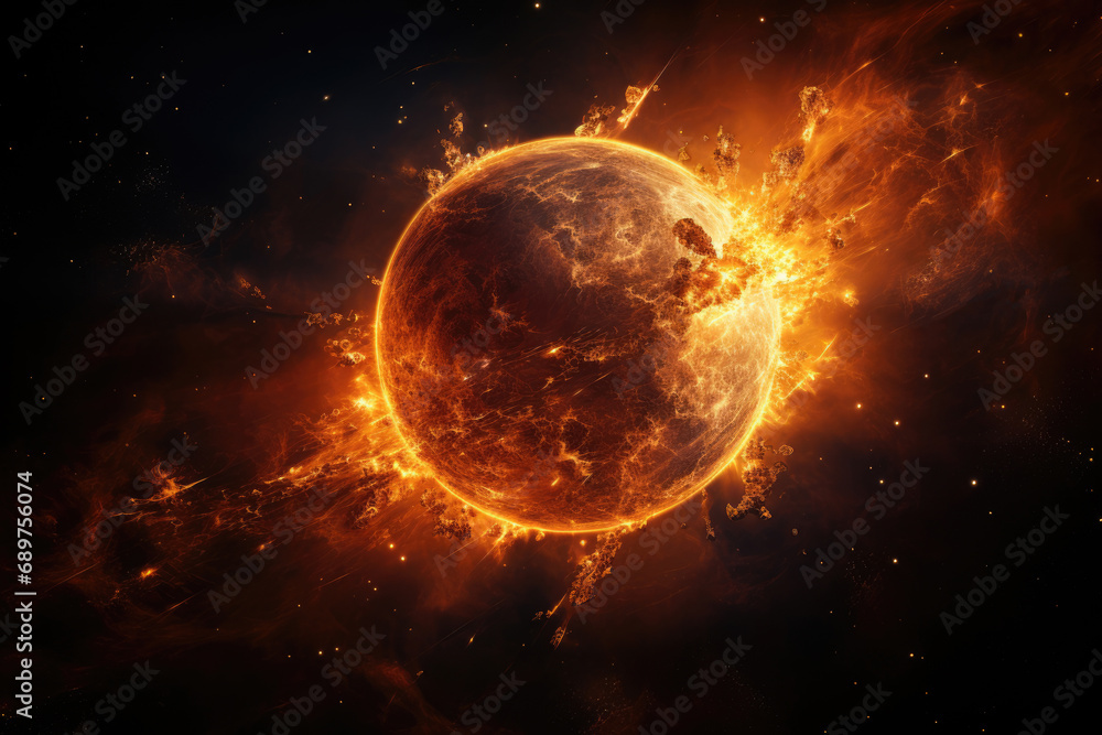 Poster astronomical object celestial body in space