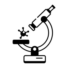 Here is an outline icon of virus search 