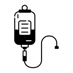 Handy line style icon of iv drip 