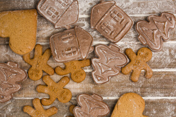 set of cookies on a light background
