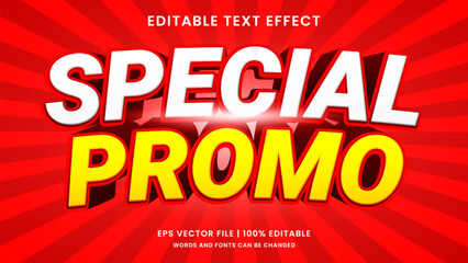 Special sale promo 3d editable text effect